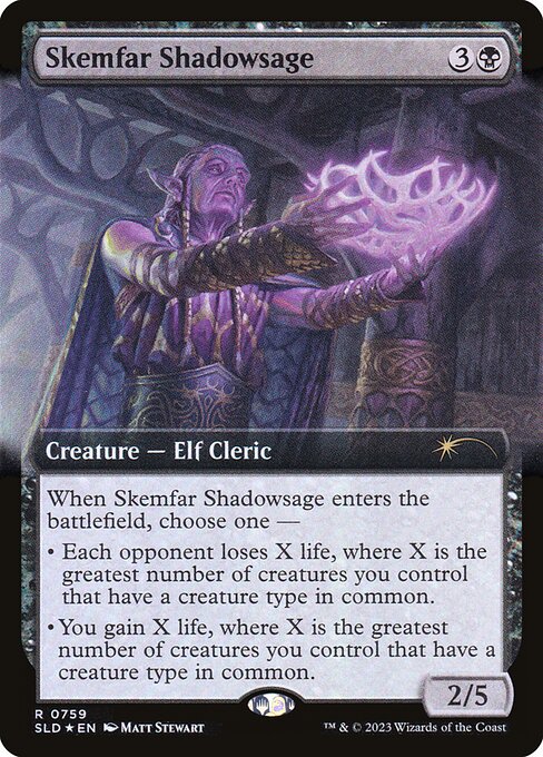 Magic the Gathering Card - Skemfar Shadowsage - MTG Circle