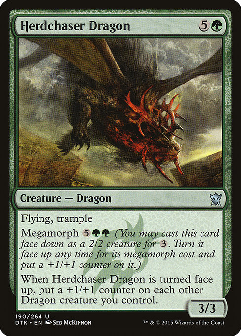 Magic the Gathering Card - Herdchaser Dragon - MTG Circle