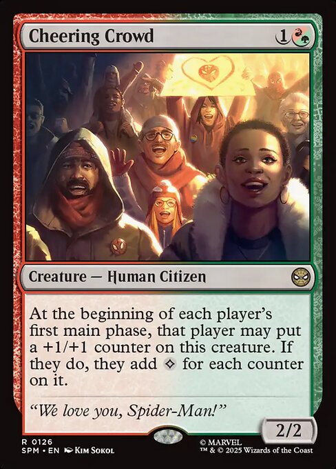 Magic the Gathering Card - Cheering Crowd - MTG Circle