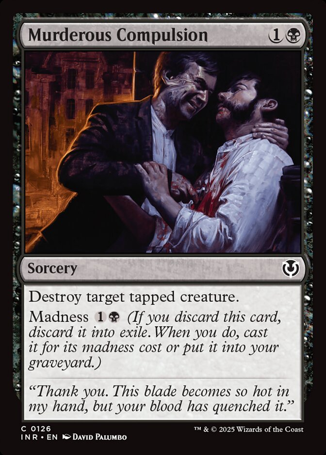 Magic the Gathering Card - Murderous Compulsion - MTG Circle