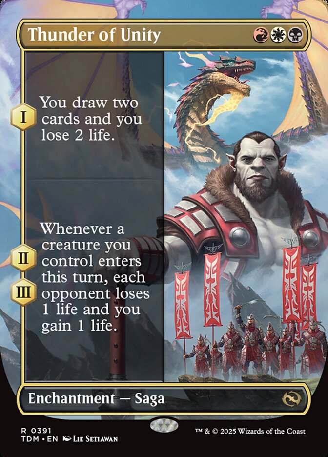 Magic the Gathering Card - Thunder of Unity - MTG Circle