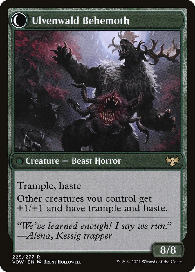 Magic the Gathering Card - Ulvenwald Behemoth - MTG Circle