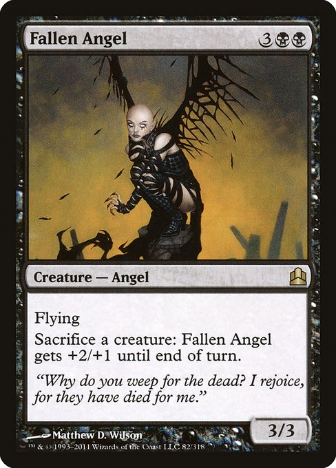 Magic the Gathering Card - Fallen Angel - MTG Circle