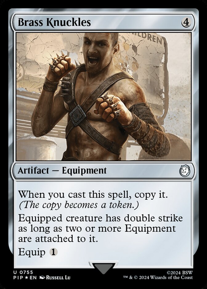 Magic the Gathering Card - Brass Knuckles - MTG Circle