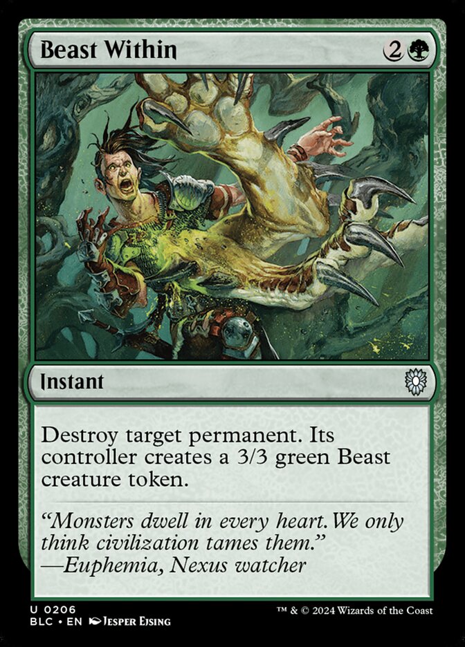 Magic the Gathering Card - Beast Within - MTG Circle