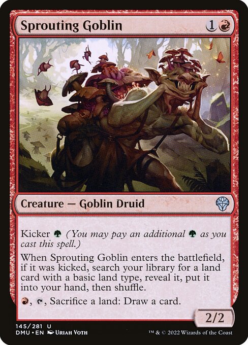 Magic the Gathering Card - Sprouting Goblin - MTG Circle