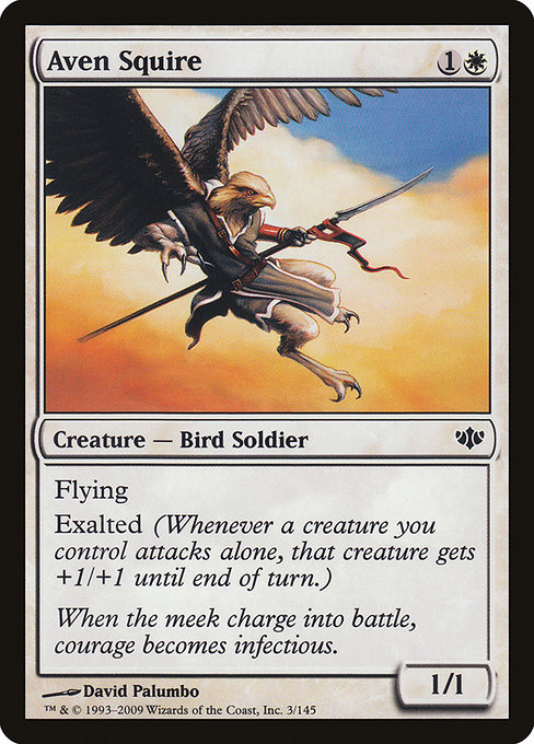 Magic the Gathering Card - Aven Squire - MTG Circle