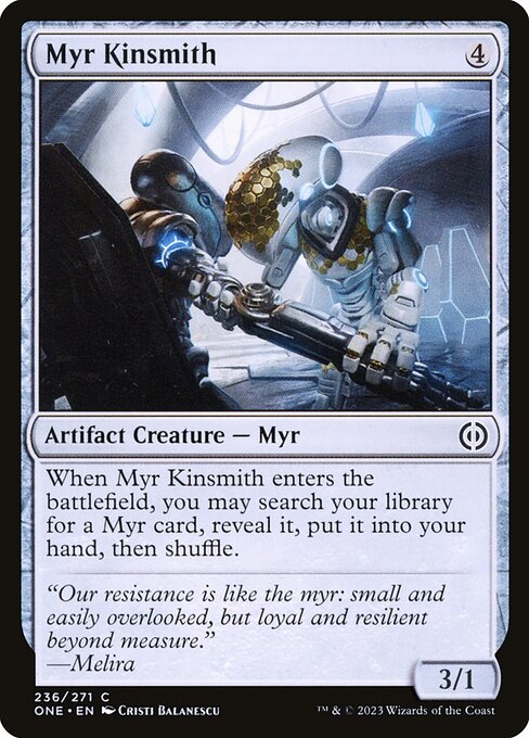 Magic the Gathering Card - Myr Kinsmith - MTG Circle