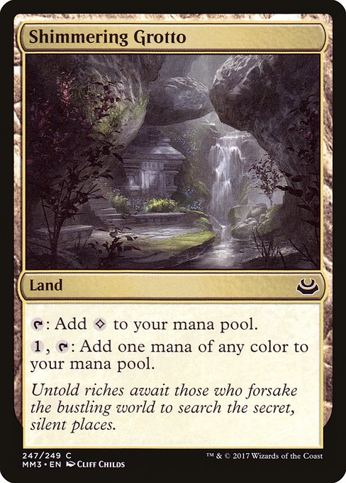 Magic the Gathering Card - Shimmering Grotto - MTG Circle