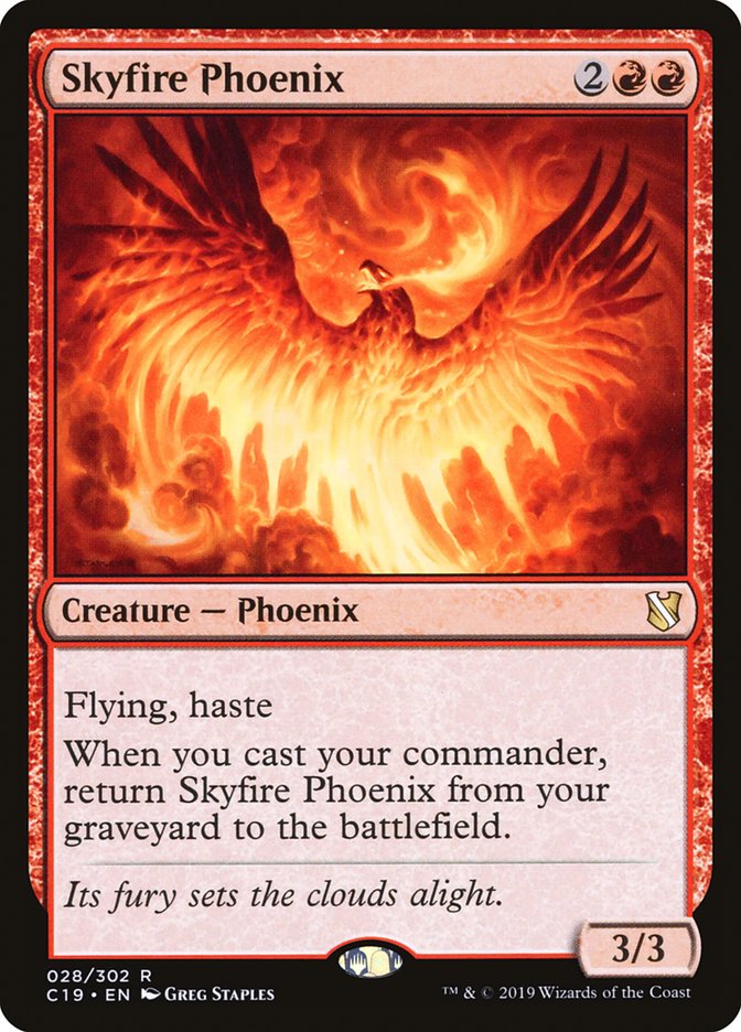 Magic the Gathering Card - Skyfire Phoenix - MTG Circle