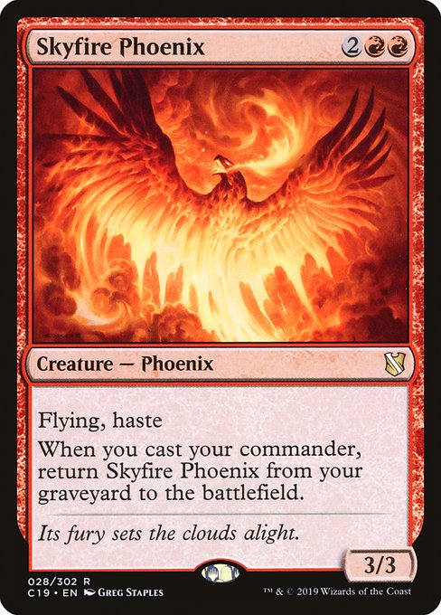 Magic the Gathering Card - Skyfire Phoenix - MTG Circle