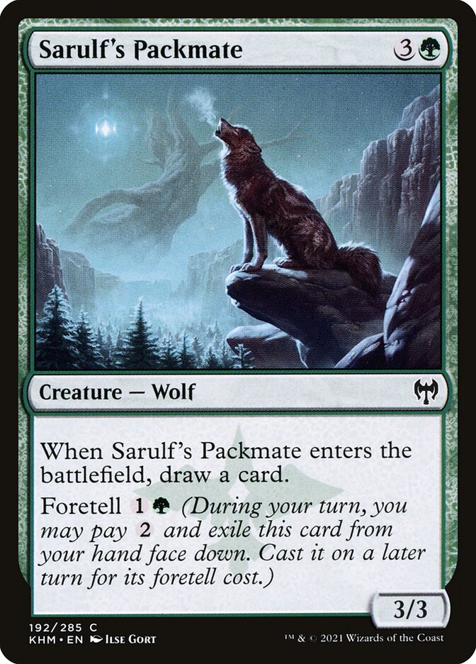 Magic the Gathering Card - Sarulf's Packmate - MTG Circle