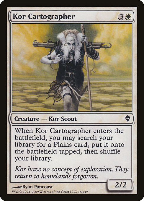 Magic the Gathering Card - Kor Cartographer - MTG Circle