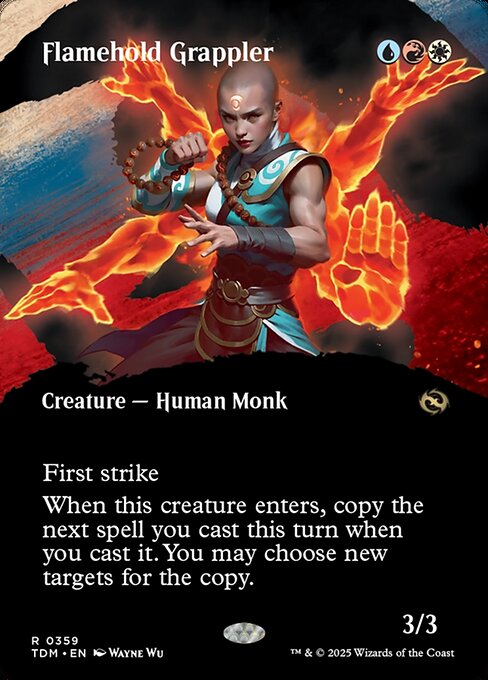 Magic the Gathering Card - Flamehold Grappler - MTG Circle