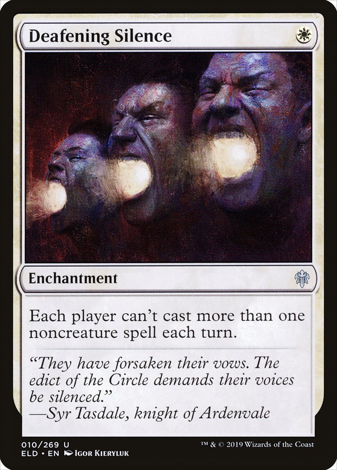 Magic the Gathering Card - Deafening Silence - MTG Circle