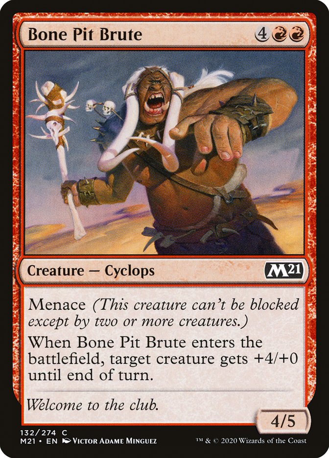 Magic the Gathering Card - Bone Pit Brute - MTG Circle