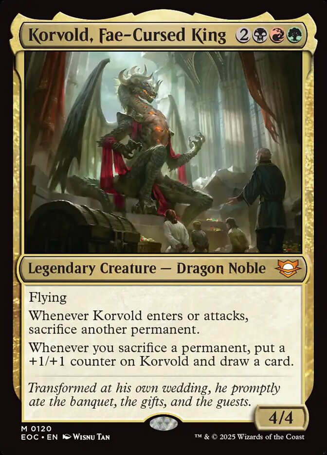 Magic the Gathering Card - Korvold, Fae-Cursed King - MTG Circle