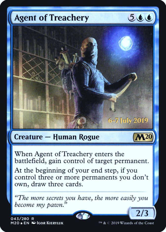 Magic the Gathering Card - Agent of Treachery - MTG Circle