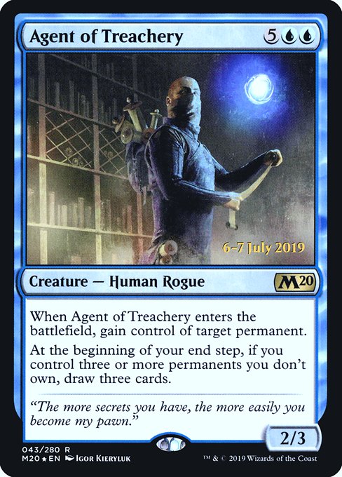 Magic the Gathering Card - Agent of Treachery - MTG Circle