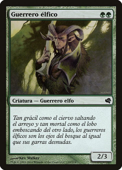 Magic the Gathering Card - Elvish Warrior - MTG Circle