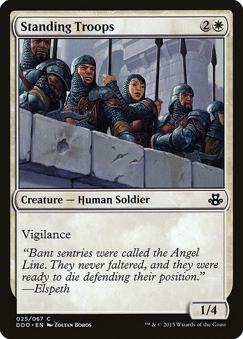 Magic the Gathering Card - Standing Troops - MTG Circle