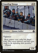 Magic the Gathering Card - Standing Troops - MTG Circle