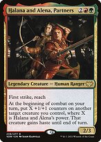 Magic the Gathering Card - Halana and Alena, Partners - MTG Circle