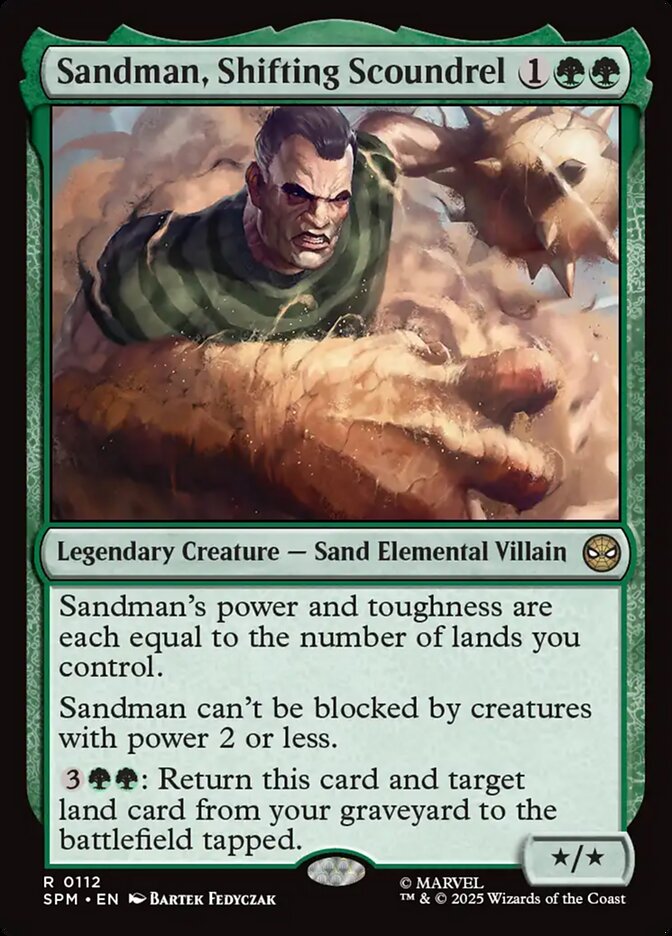 Magic the Gathering Card - Sandman, Shifting Scoundrel - MTG Circle