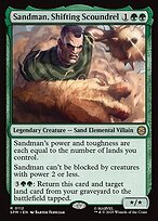 Magic the Gathering Card - Sandman, Shifting Scoundrel - MTG Circle