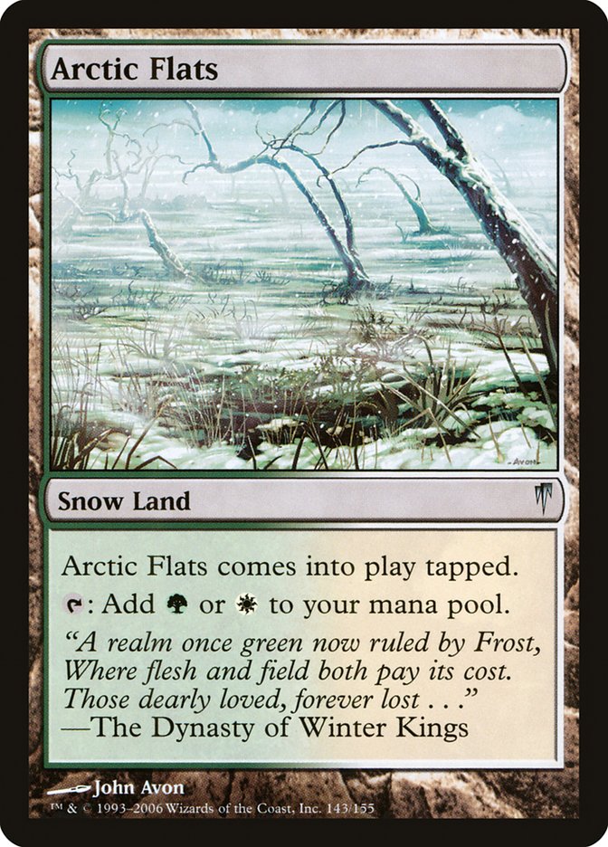 Magic the Gathering Card - Arctic Flats - MTG Circle
