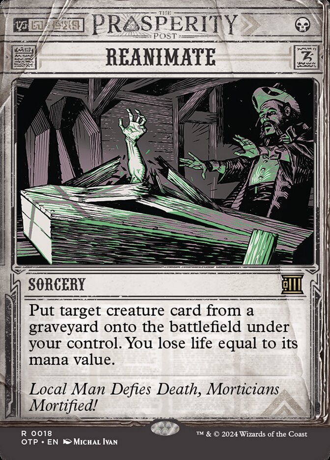 Magic the Gathering Card - Reanimate - MTG Circle