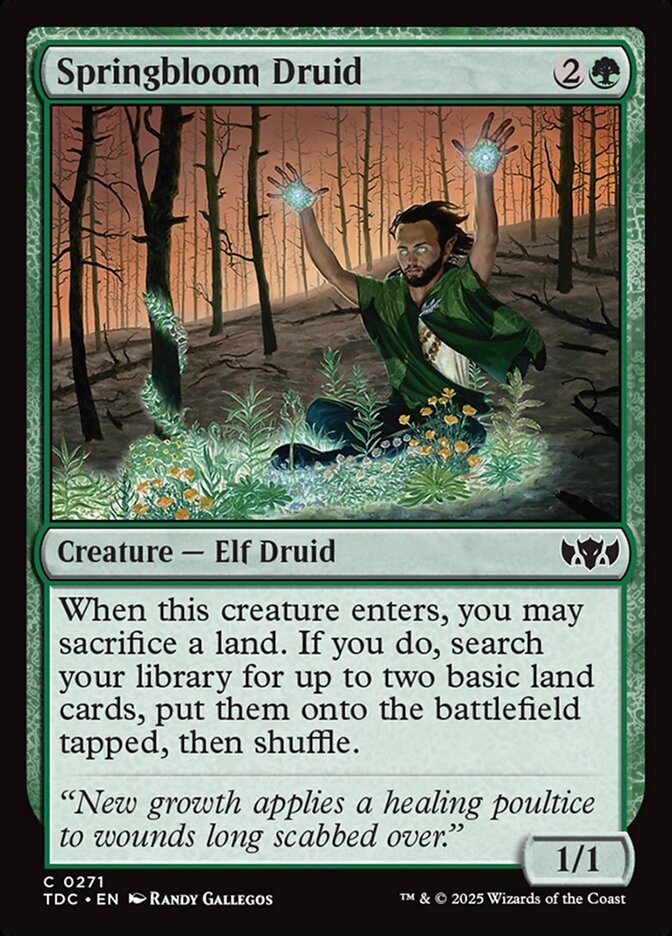 Magic the Gathering Card - Springbloom Druid - MTG Circle