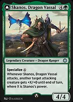 Magic the Gathering Card - Skanos, Dragon Vassal - MTG Circle