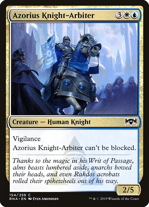 Magic the Gathering Card - Azorius Knight-Arbiter - MTG Circle