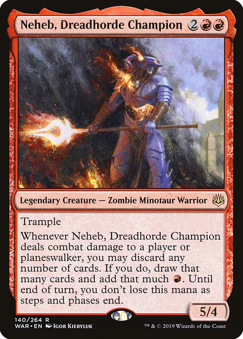 Magic the Gathering Card - Neheb, Dreadhorde Champion - MTG Circle