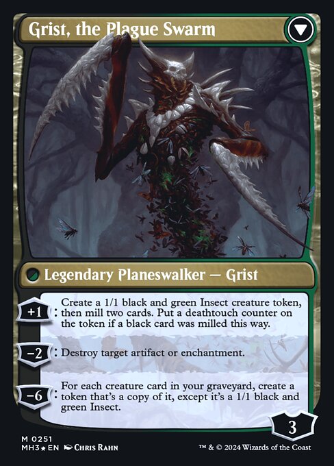 Magic the Gathering Card - Grist, the Plague Swarm - MTG Circle