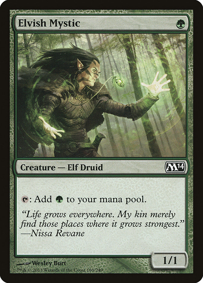 Magic the Gathering Card - Elvish Mystic - MTG Circle