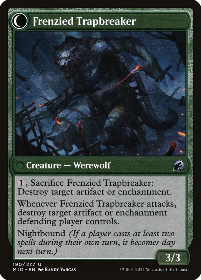 Magic the Gathering Card - Frenzied Trapbreaker - MTG Circle