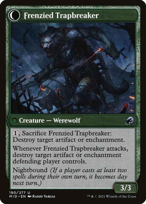 Magic the Gathering Card - Frenzied Trapbreaker - MTG Circle