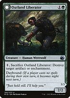 Magic the Gathering Card - Outland Liberator // Frenzied Trapbreaker - MTG Circle