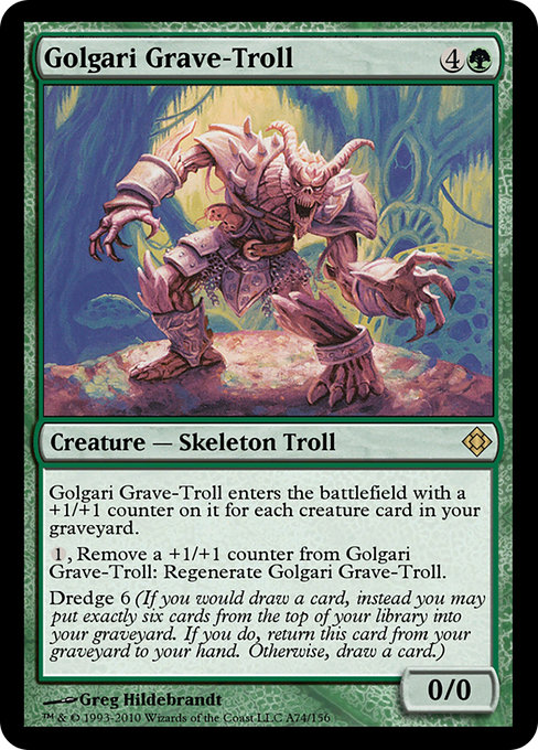 Magic the Gathering Card - Golgari Grave-Troll - MTG Circle