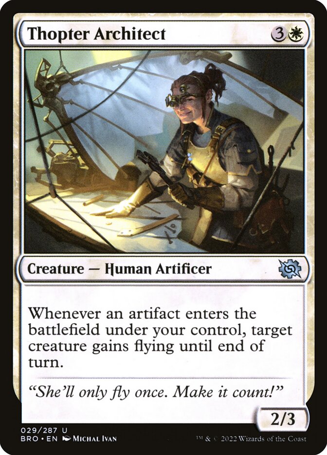 Magic the Gathering Card - Thopter Architect - MTG Circle