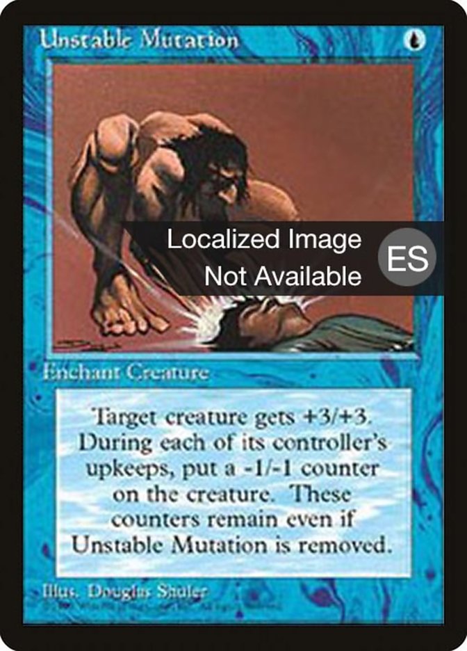 Magic the Gathering Card - Unstable Mutation - MTG Circle