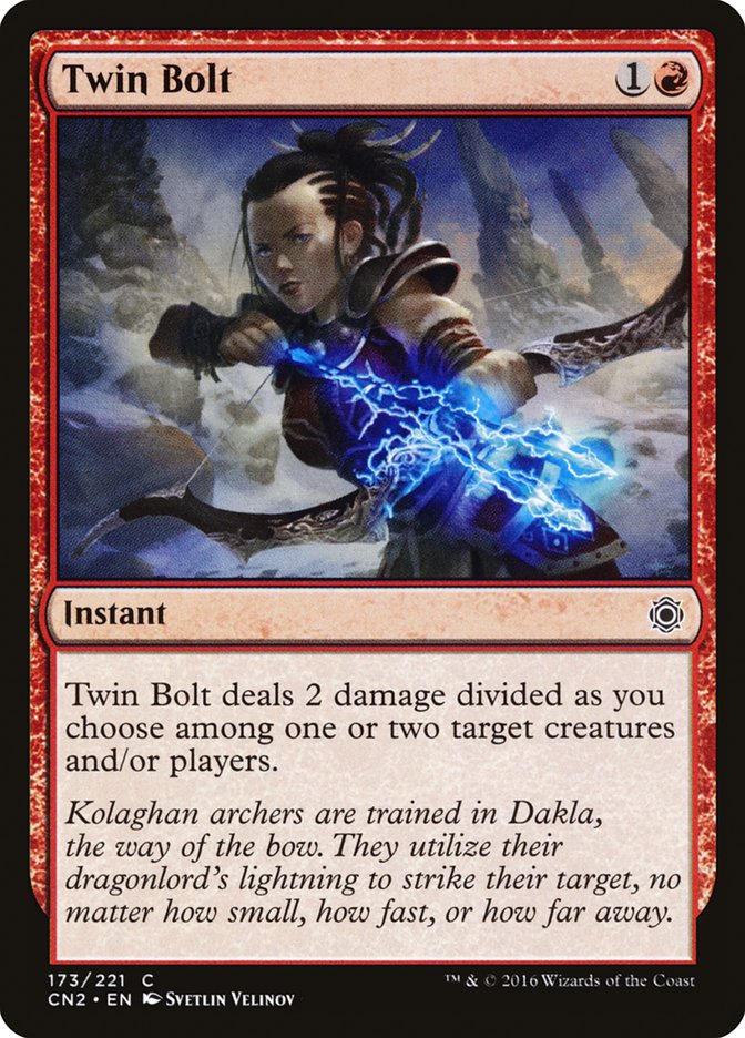 Magic the Gathering Card - Twin Bolt - MTG Circle