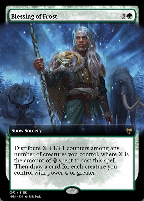 Magic the Gathering Card - Blessing of Frost - MTG Circle