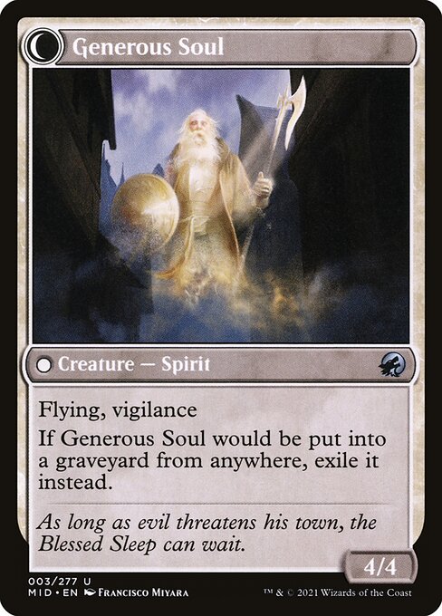 Magic the Gathering Card - Generous Soul - MTG Circle