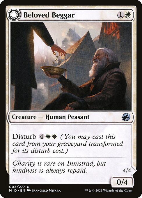 Magic the Gathering Card - Beloved Beggar - MTG Circle