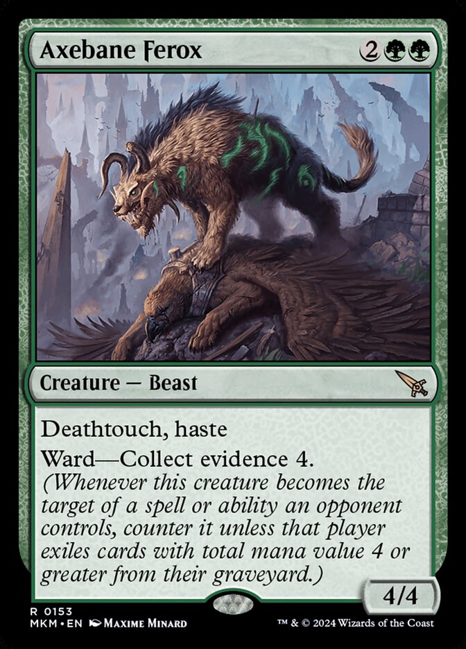 Magic the Gathering Card - Axebane Ferox - MTG Circle
