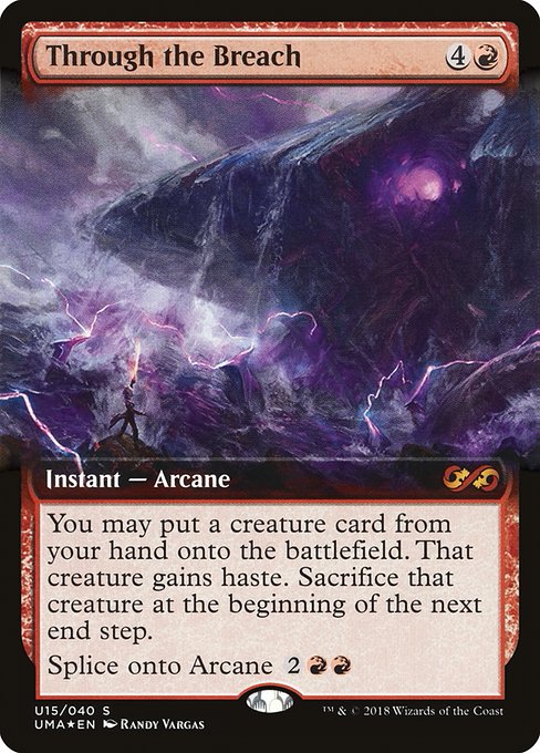 Magic the Gathering Card - Through the Breach - MTG Circle