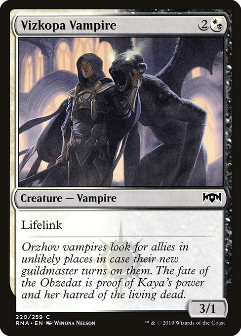 Magic the Gathering Card - Vizkopa Vampire - MTG Circle
